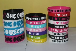 LOVE ONE DIRECTION Bracelet 1D One 1 Direction Silicone Rubber 