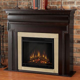 Real Flame Mt. Vernon ELECTRIC Fireplace Heater DARK WALNUT