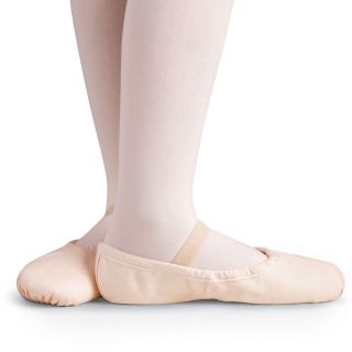 Sansha Star canvas full sole ballet dance shoe girls toddler white new