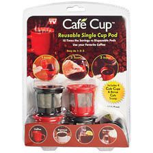 Cafe Cup Reusable Single Cup Pod As Seen On TV Brand New Fast Shipping 