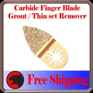 Carbide Finger Grout Rasp Oscillating MultiTool Blade For Milwaukee 