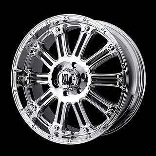 20 XD795 HOSS CHROME WITH 40X15.50X20 NITTO MUD GRAPPLER MT TIRES 