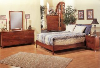 madison solid wood platform bed 5 piece bedroom set more