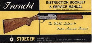 franchi 1965 auto loading shotgun manual by stoeger time left
