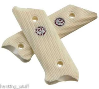 Factory Ruger Mark III Mk 3 Simulated Ivory Grips & Grip Screws   NEW