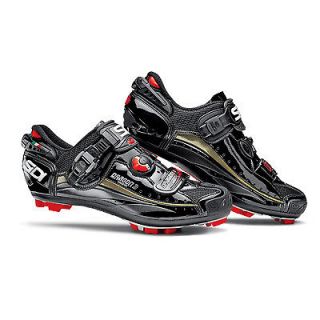 Sidi Dragon 3 Carbon SRS MTB Shoes Size 44 (US 10) Black Vernice