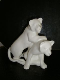 royal doulton images of nature white lion cubs time left
