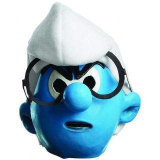 Brainy Smurf Mask The Smurfs Child Boys Blue Halloween Costume 