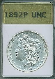 1892 P MORGAN SILVER DOLLAR UNCIRCULATED  NEW LOWEST PRICE POLICY