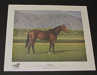 Richard Stone Reeves   Alysheba   Collectiblea Race Horse Print