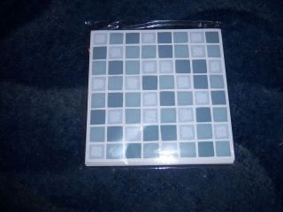   BRAND SPANKING NEW MOSAIC TILE/WALL TRANSFERS/STIC​KERS SILVER SLATE