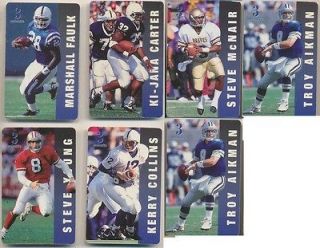 1995 CLASSIC SPRINT CALLING PHONE CARDS TROY AIKMAN STEVE YOUNG 