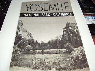Yosemite National Park,California 1942 Guide & Maps National Park 