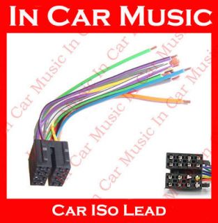 sony car stereo radio lead male iso bare ends wires