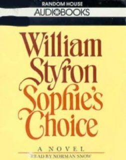Sophies Choice Set by William Styron 1986, Cassette, Abridged