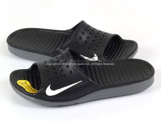   Solarsoft Slide Black/White 2012 Casual Slippers Sandals 386163 011