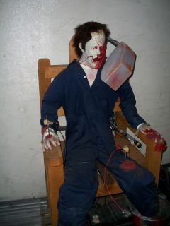 TOTALLY SPOOKY! Life Size Torture Chair HALLOWEEN PROP animatronic 