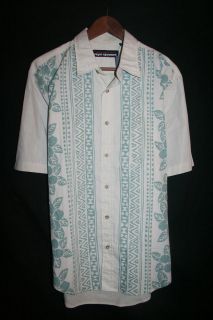 Reyn Spooner Mens Off White Sand s/s Island Heritage Hawaiian Shirt 
