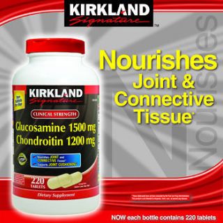 Kirkland Signature Glucosamine/Ch​ondroitin Sulfate   220 Tablets 