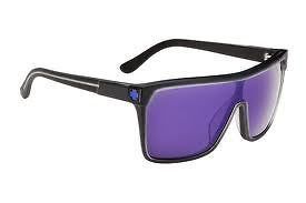 new spy sunglasses flynn black ice purple spectra