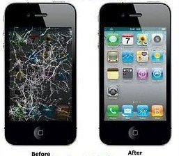iPhone 4 Cracked Screen LCD Repair Service   24 HOUR TURNAROUND