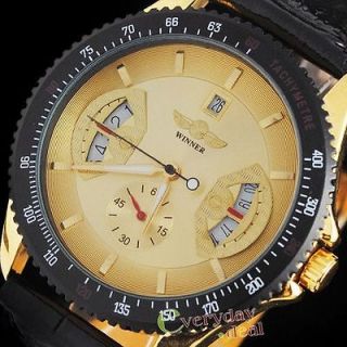   Hands Mens Date/Day Army Automatic Mechanical Wrist Watch Light Gift