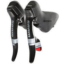 2012 SRAM Red Doubletap Brake Levers/Shifters Carbon 2 x 10 + Cables 