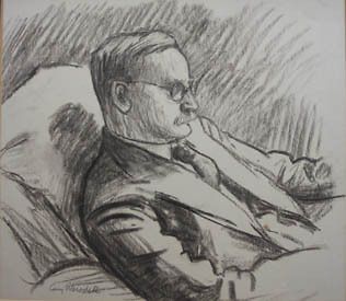   Guy Worsdell (1908 79) Drawing William Heath Robinson St Ives School