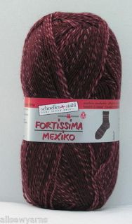 Schoeller + Stahl Fortissima Mexiko Grandee 4 Ply Sock yarn Sh 175 