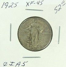 1925 standing liberty quarter dollar xf 0ia5 
