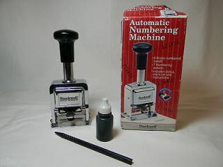   Arts  Bindery & Finishing Equipment  Numbering Machines