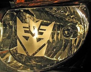 Transformers DECEPTICON Head Tail LIGHT decal etched sticker graphic 