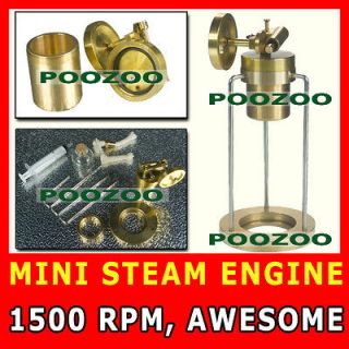 LIVE★ MINI STEAM ENGINE POWER BY LITTLE LAMP! EDUCATIONAL TOY KIT 
