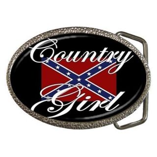 country girl confederate america south belt buckle from hong kong