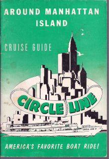 Around Manhattan Island Cruise Guide CIRCLE LINE 1961 Great Pictures