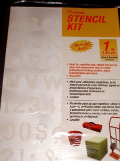 One Inch Stencil Set for paint,pens,etc. Wash/reusable Mailbox Door ID 
