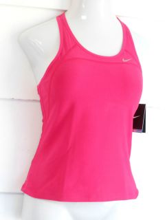   sz m women s running tank top w sports bra new $ 50 453357 608 pink