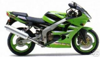 kawasaki touch up paint kit zx6r 2001 green and black