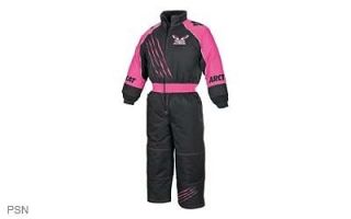 arctic cat team arctic one piece youth pink snowmobile suit