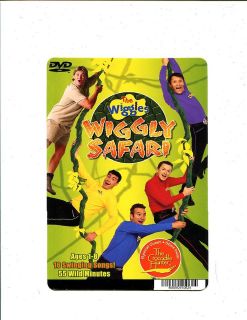 THE WIGGLES WIGGLY SAFARI DVD BACKER CARD 8 X 5 1/2 MINI POSTER