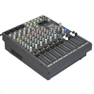 new 12 channel pro audio dj karaoke mic stereo mixer