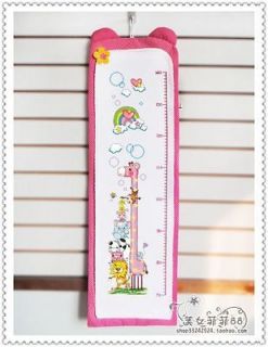 Cross Stitch Kit   Growth Height Chart for baby or kid giraffe