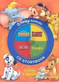 Disney Animals Storybook by Disney Co. 2005, CD Hardcover, Revised 