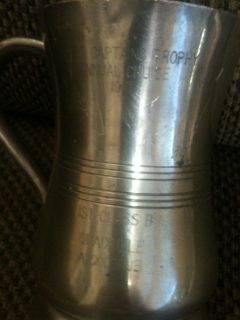 steiff pewter tankard mug made in spain 