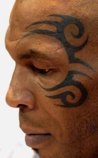 Mike Tyson Temp Tattoo   The Hangover 2 Stu Tribal Face Tattoo