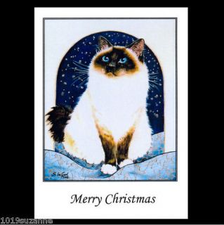 new birman cat glitter christmas cards suzanne le good from