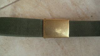 german army web belt brass buckle bundeswehr 90 100 cm