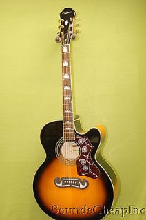 Epiphone EJ 200CE Acoustic Electric Guitar ~ Vintage Sunburst