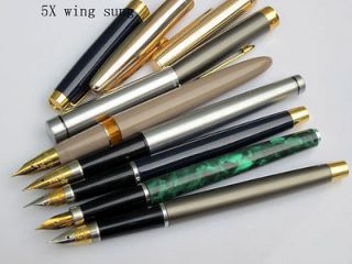 5pens Vintage High quality Wing Sung Fountain Pens NEW(in1996)  ca