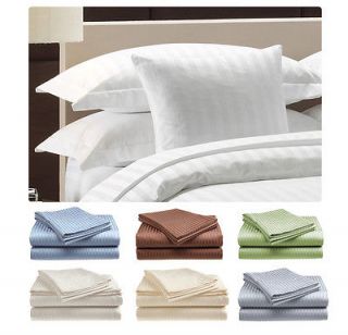 Deluxe 300 Thread Count 100% Cotton Fine Sateen 4 PCS Sheet Set in 